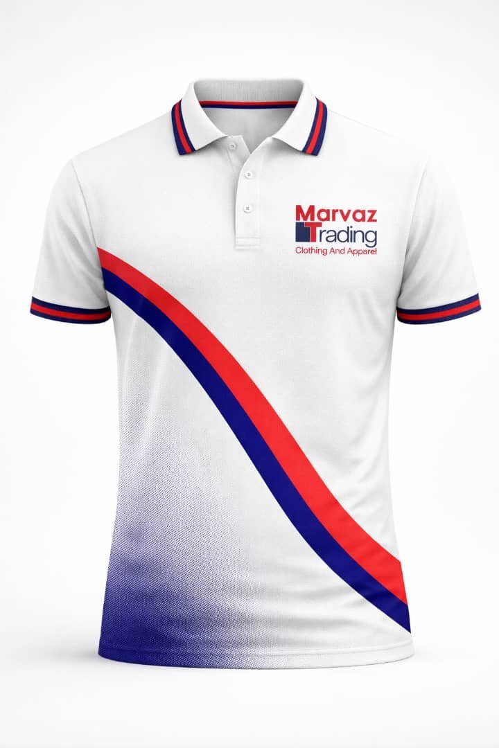 Marvaz Trading curve design polo shirt