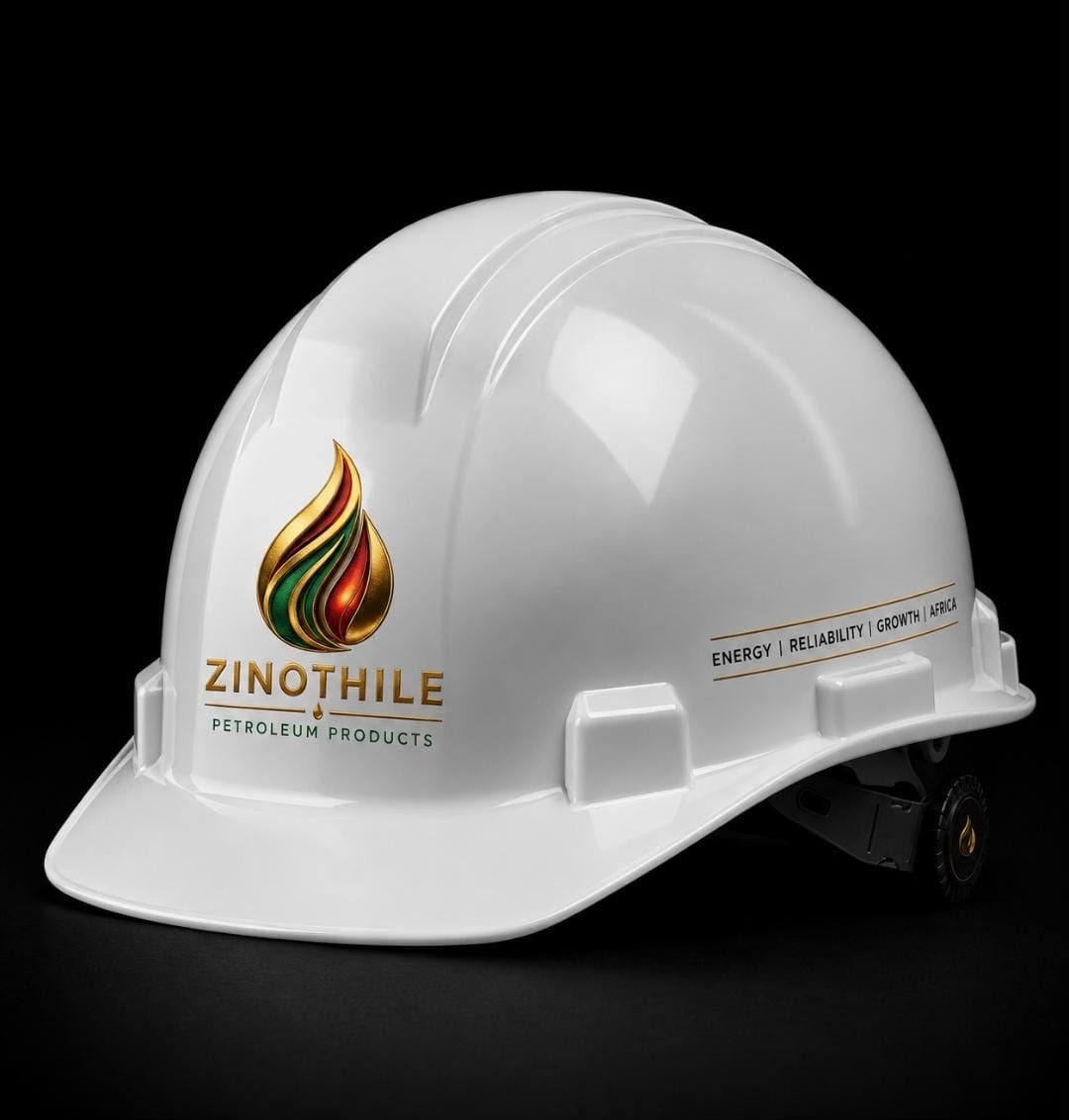 Zinothile Petroleum Products branded safety helmet
